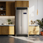 Forno Salerno 33" Stainless Steel Built-in Side-by-Side Refrigerator (15.6 Cu. Ft.) - FFRBI1805-37SG