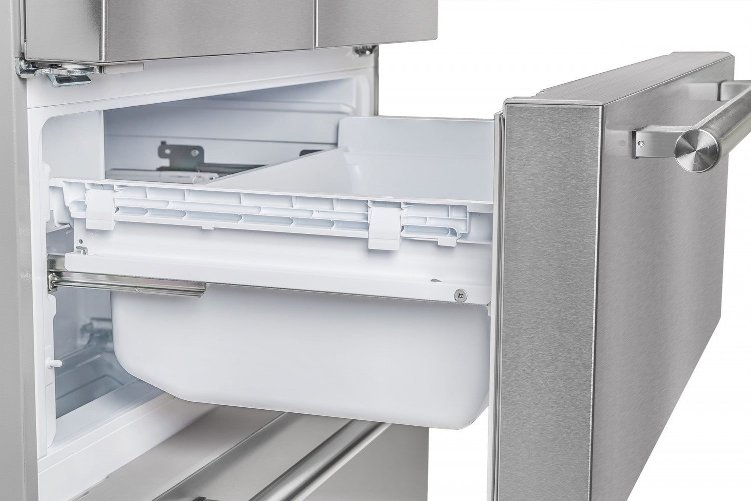 Forno Moena 36" 19.2 Cu.Ft. Stainless Steel Counter-Depth French Door Refrigerator with Ice Maker - FFRBI1820-36SB