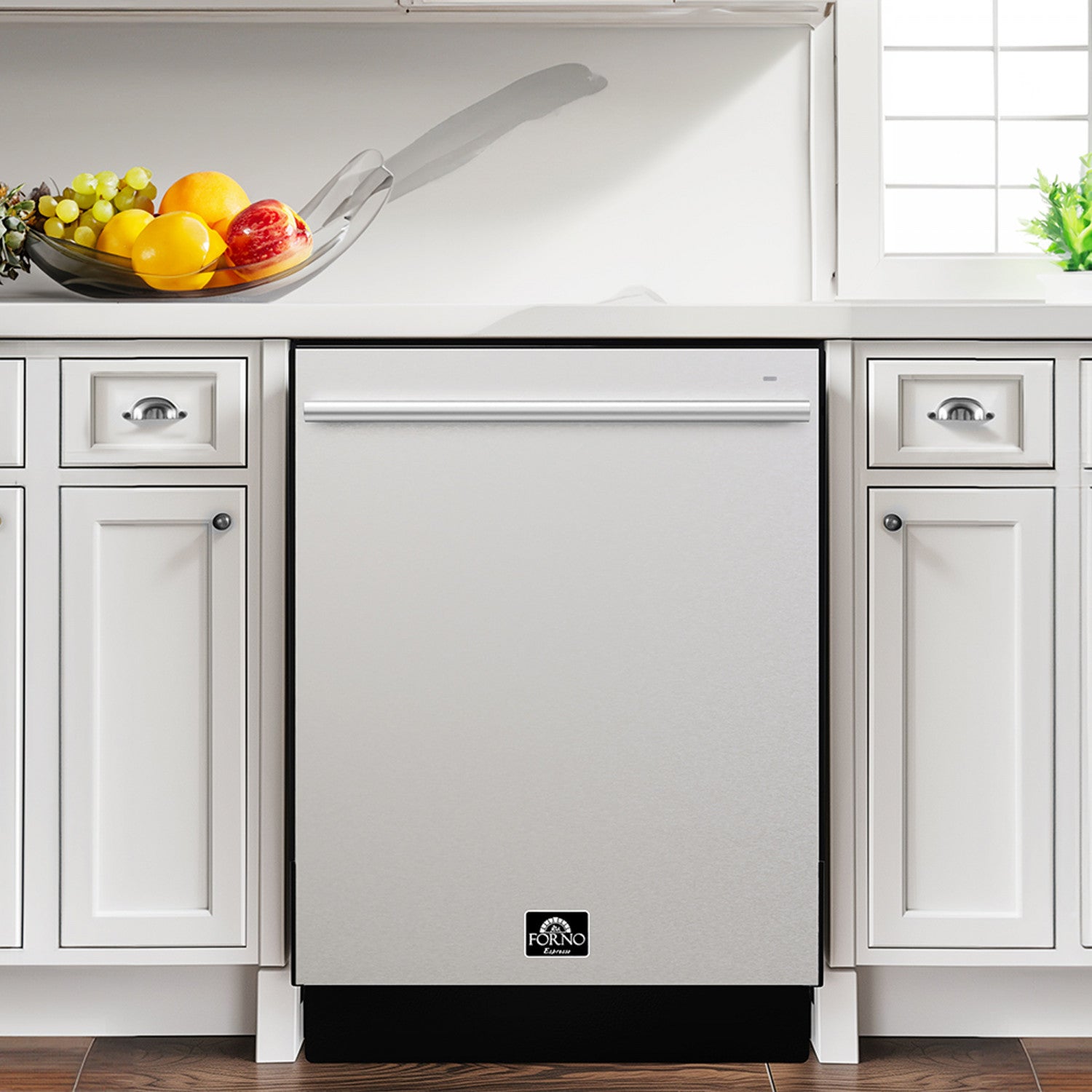 Forno Romano Stainless Steel Built-in Top Control Dishwasher (52 dBa) - FDWBI8035-24S