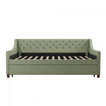 Novogratz Her Majesty Twin Daybed and Trundle - Light Jade
