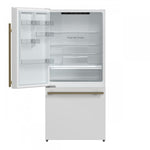 Forno Milano 62" White 2-piece Freestanding Dual Bottom Freezer Refrigerator (34.4 Cu. Ft.) - FFFFD1787-60WHT