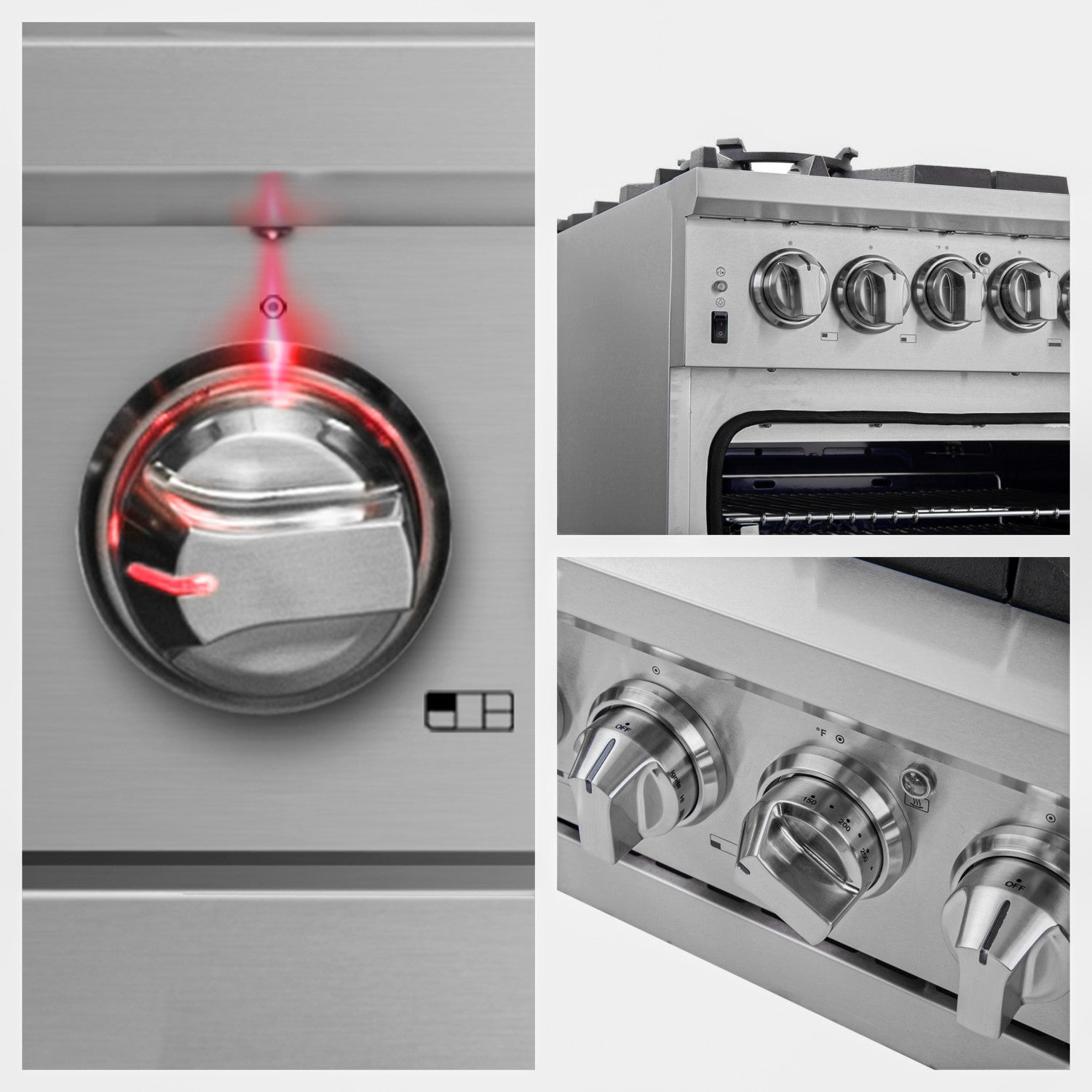 Forno Capriasca 36" Stainless Steel Freestanding Gas Range (5.36 Cu. Ft.) - FFSGS6260-36