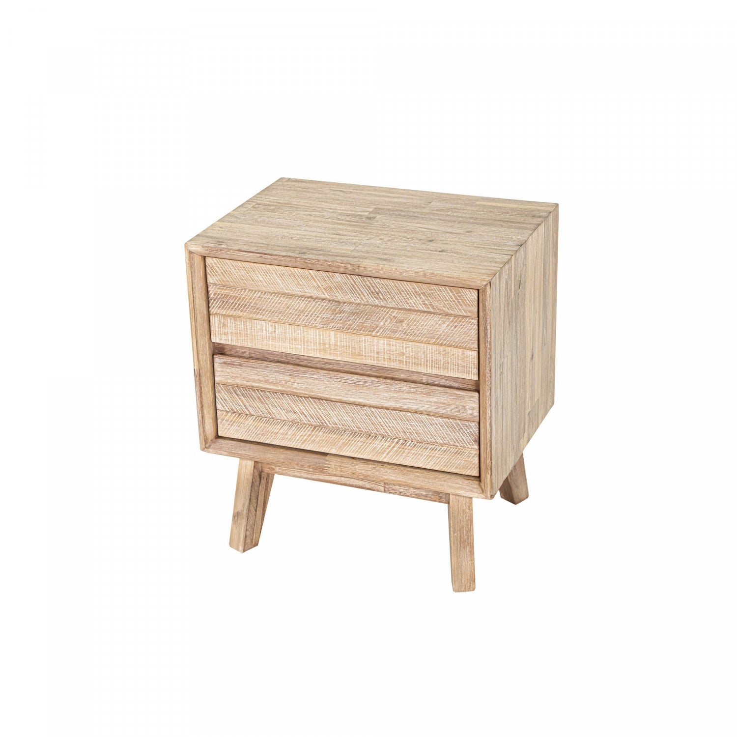 Abenra 2 Drawer Night Table - Light Driftwood