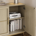Neely Wide Accent Cabinet - Pale Oak