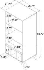 Applesham Display Cabinet - Maple Cream