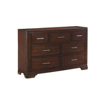 Arista 7-Drawer Dresser - Brown Cherry