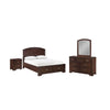 Arista 6-Piece Full Storage Bedroom Package - Brown Cherry