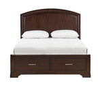 Arista 3-Piece Full Storage Bed - Brown Cherry