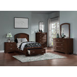 Arista 5-Piece Twin Storage Bedroom Package - Cherry