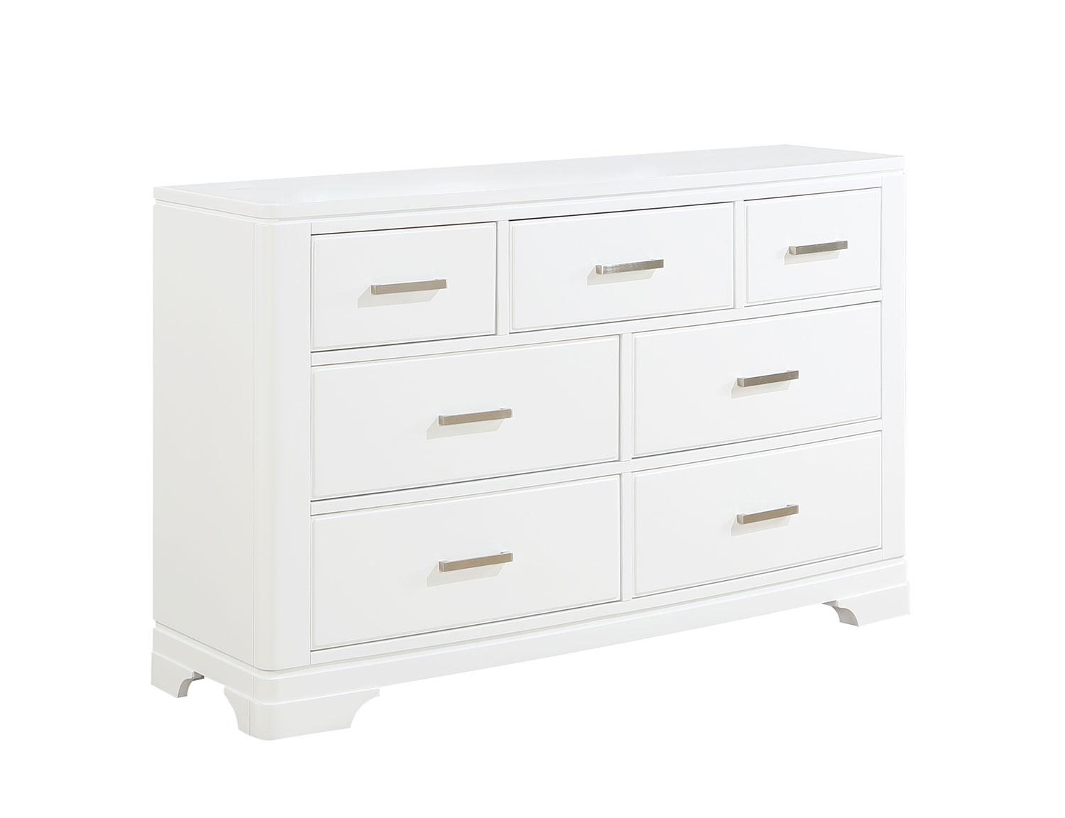 Trudy 6 Drawer Dresser White Leon s