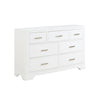 Arista 7-Drawer Dresser - White