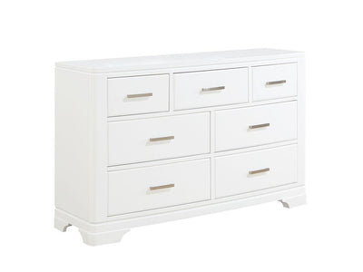 Arista 7-Drawer Dresser - White