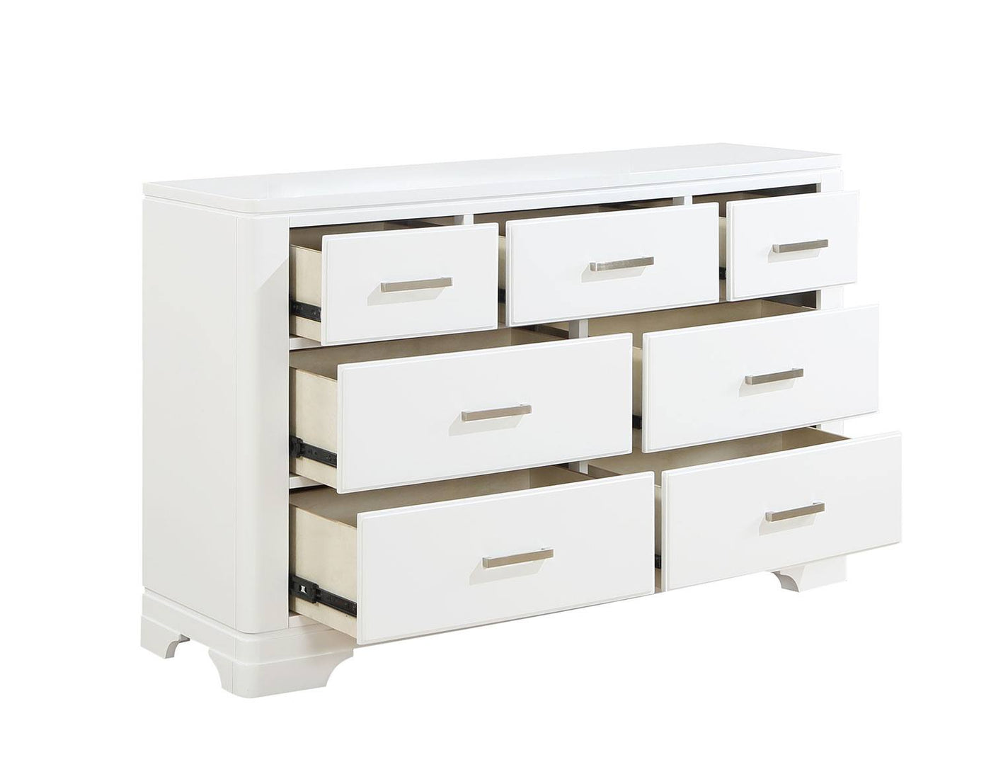 Arista 7-Drawer Dresser - White