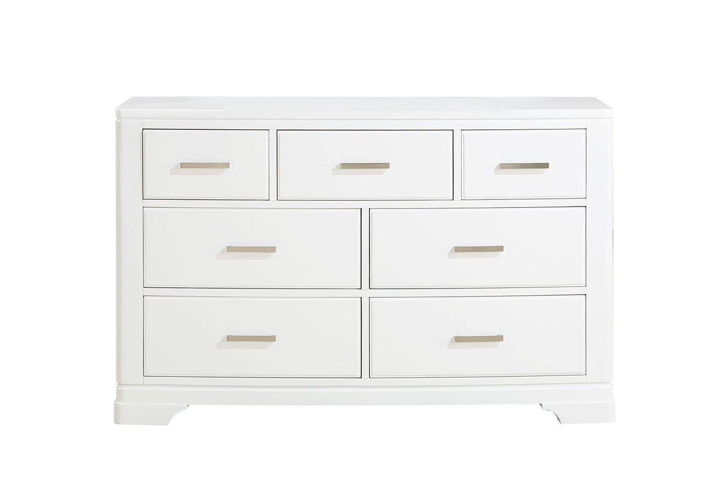 Arista 7-Drawer Dresser - White