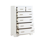 Arista 6-Drawer Chest - White