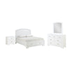 Arista 6-Piece Queen Storage Bedroom Package - White
