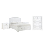 Arista 5-Piece King Storage Bedroom Package - White