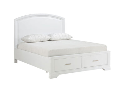 Arista 3-Piece King Storage Bed - White