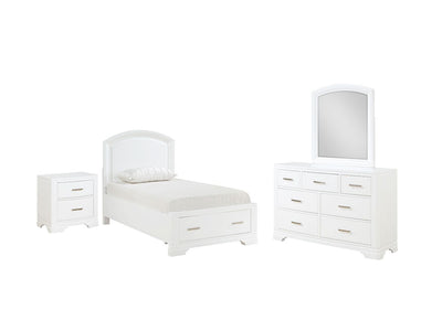 Arista 6-Piece Twin Storage Bedroom Package - White