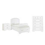 Arista 5-Piece Twin Storage Bedroom Package - White