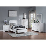 Arista 3-Piece Twin Storage Bed - White