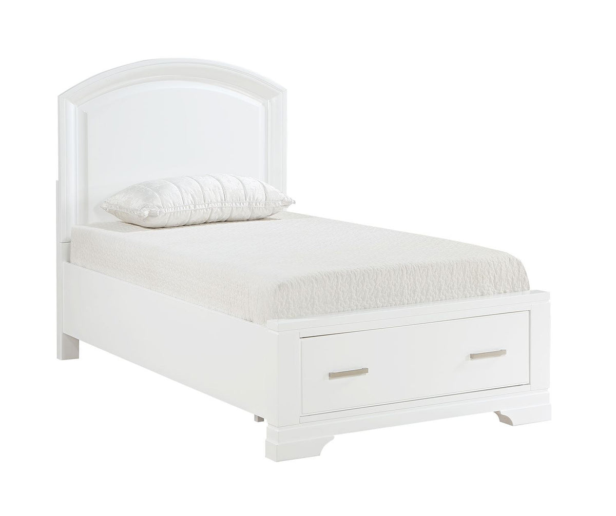 Arista 3Piece Twin Storage Bed White Leon's