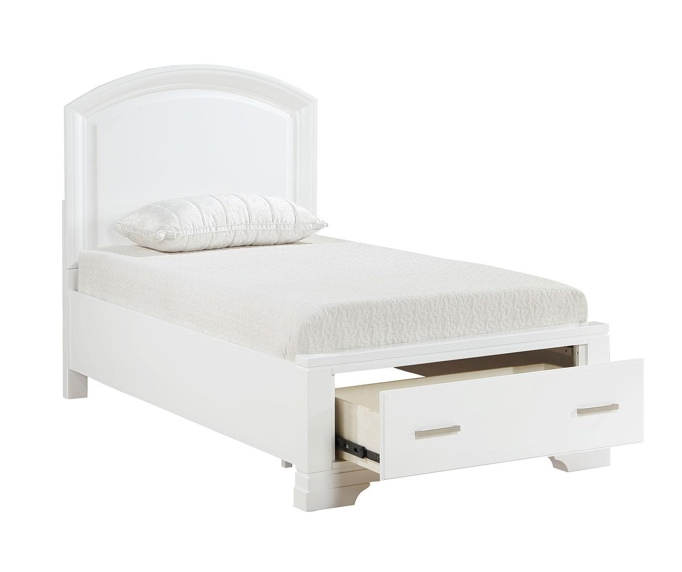 Arista 3-Piece Twin Storage Bed White Leon's