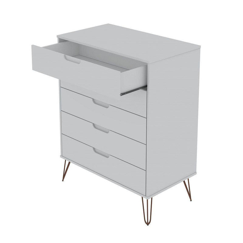 Nuuk 5-Drawer Dresser - White