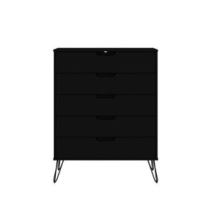 Nuuk 5-Drawer Dresser - Black