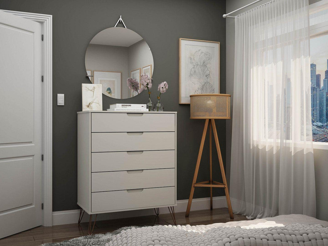 Nuuk 5-Drawer Dresser - Off White