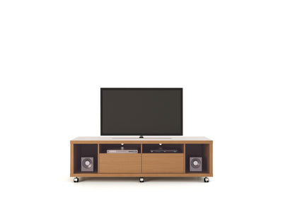 Mabu II TV Stand - Maple/Off White