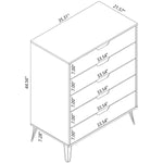 Nuuk 5-Drawer Dresser - Off White/Nature