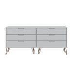 Nuuk 6-Drawer Double Dresser - White