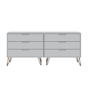 Nuuk 6-Drawer Double Dresser - White