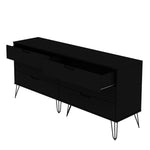 Nuuk 6-Drawer Double Dresser - Black