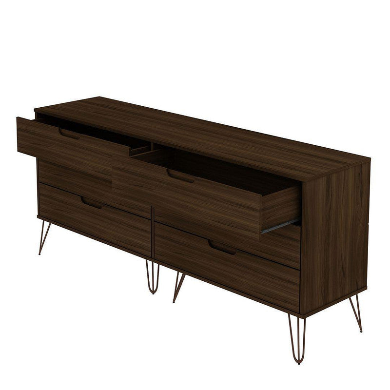 Nuuk 6-Drawer Double Dresser - Brown