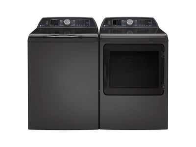 GE Profile Diamond Grey Top Load Washer (6.2 Cu. Ft) & Smart Electric Dryer (7.4 Cu. Ft) - PTW700BPTDG/PTD70EBMTDG