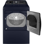 GE Profile Sapphire Blue Smart Electric Dryer with Fabric Refresh (7.3 Cu. Ft)- PTD90EBMTRS