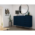 Nuuk 10-Drawer Double Dresser - Midnight Blue