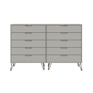 Nuuk 10-Drawer Double Dresser - Off White