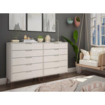 Nuuk 10-Drawer Double Dresser - Off White