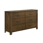 Manor 6-Drawer Dresser - Dark Oak