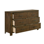 Manor 6-Drawer Dresser - Dark Oak