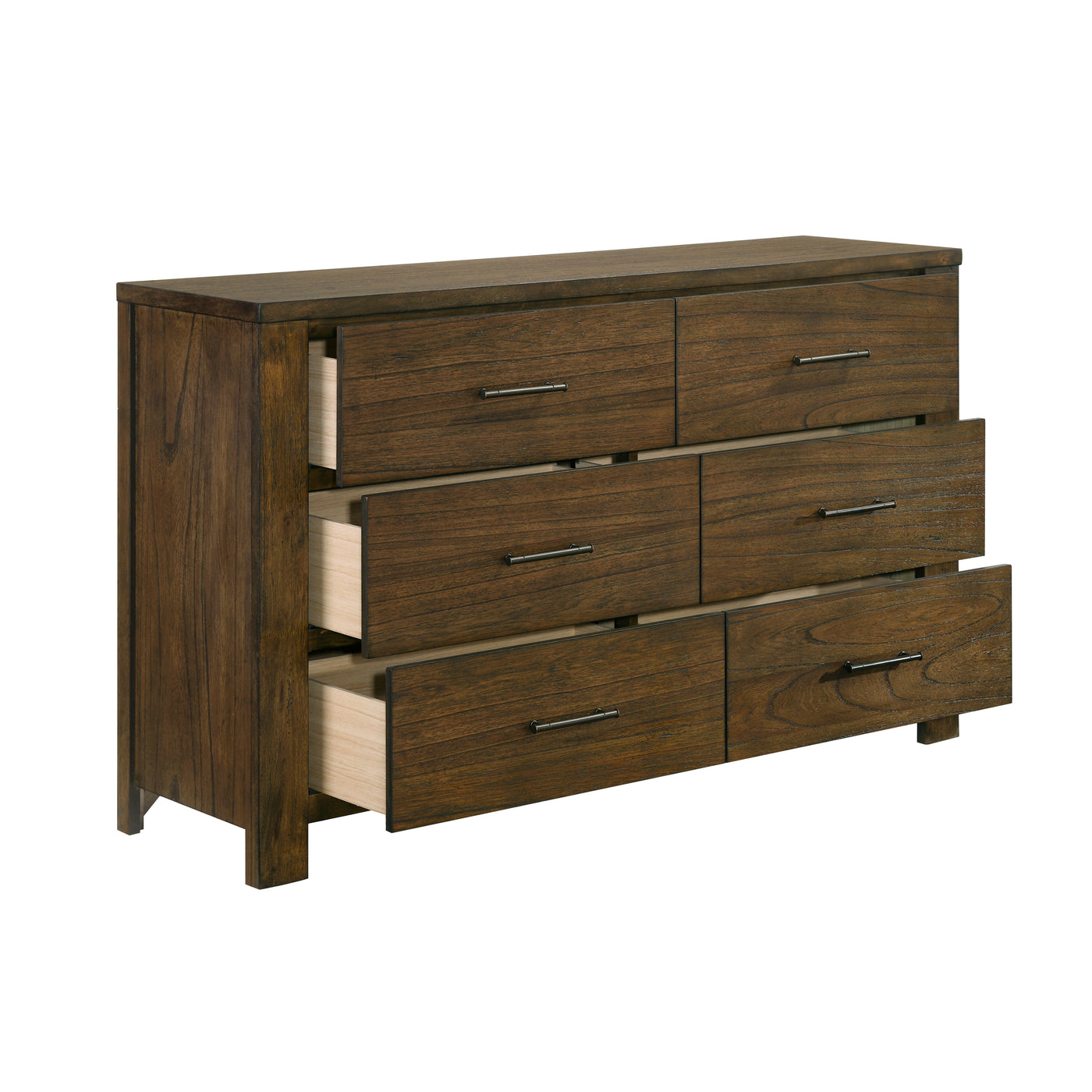 Manor 6-Drawer Dresser - Dark Oak