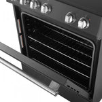 Forno Leonardo Black Slide-in Electric Range (5.0 Cu. Ft.) - FFSEL6022-30BLK