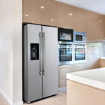 Forno Salerno 36" 20 Cu.Ft. Stainless Steel Freestanding Side-by-Side Refrigerator with Ice & Water Dispenser - FFRBI1844-36SB
