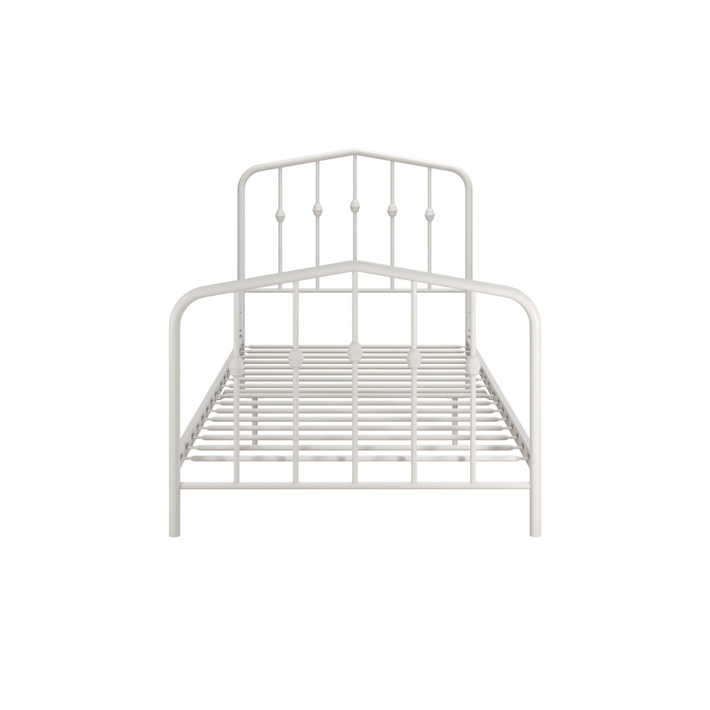 Novogratz Bushwick Metal Platform Twin Bed - Off White