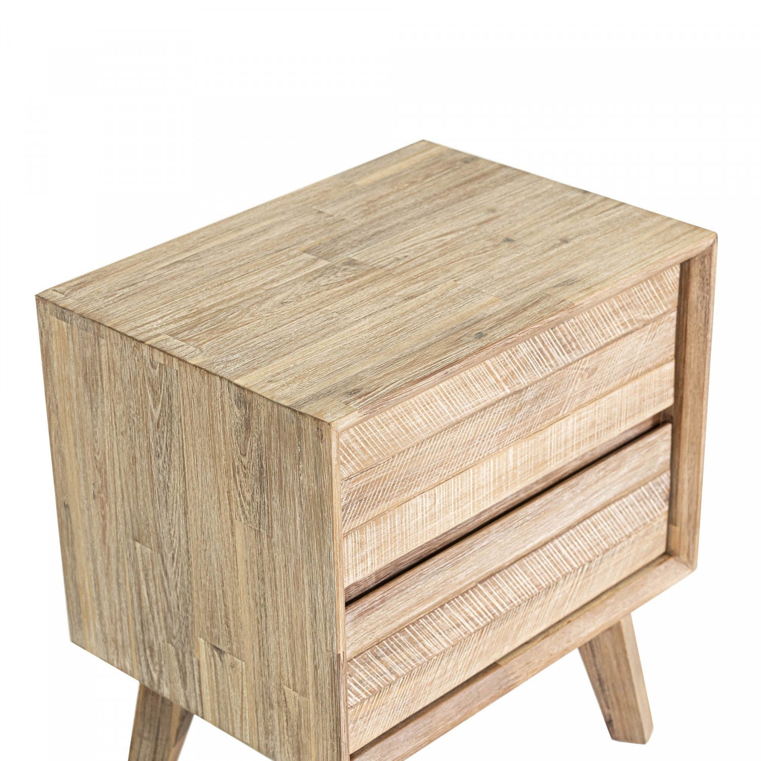 Abenra 2 Drawer Night Table - Light Driftwood