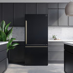 Forno Milano 31" Black Bottom Freezer Refrigerator with Right Swing Door (17.2 Cu. Ft.) - FFFFD1785-31BLK