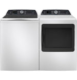 GE Profile White Top Load Washer (6.2 cu.ft.) & Electric Dryer with Sanitize Cycle (7.4 Cu. Ft) - PTW705BSTWS/PTD70EBMTWS